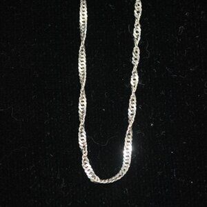 925 Sterling Silver Italy 18" Necklace Chain